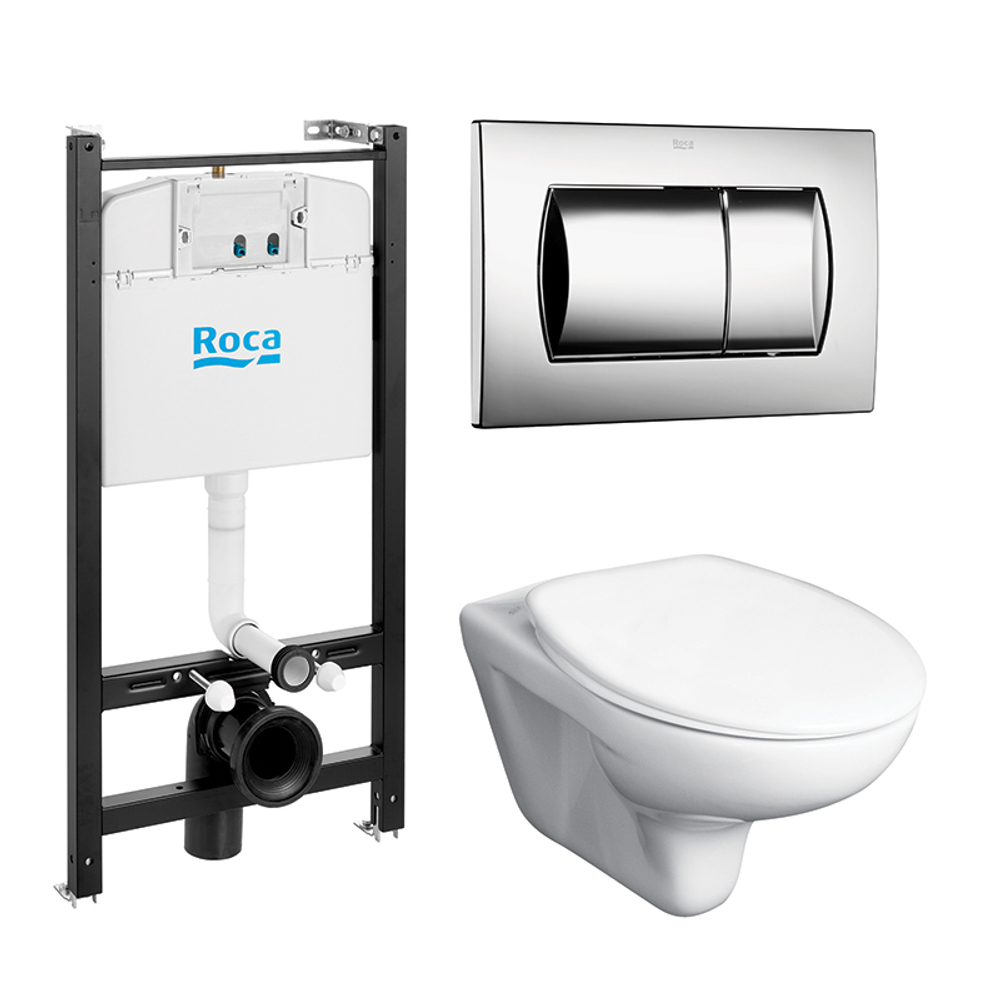 ROCA VICTORIA ПОДВЕС УНИТАЗ+ИНСТАЛ+КНОПКА+СИД