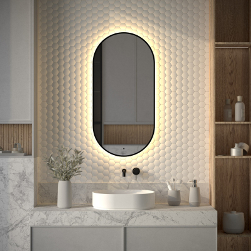 Зеркало Defesto LED 26W теплый свет AURA 50Х100 см