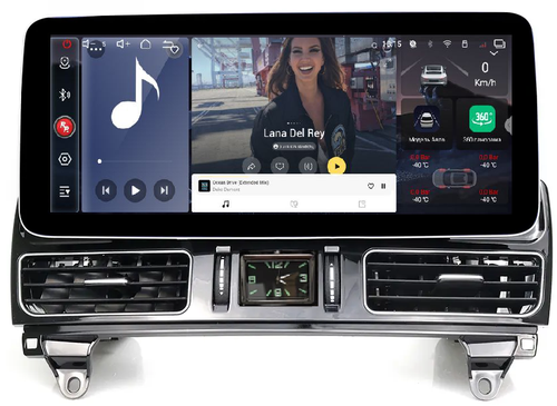 Магнитола для Mercedes-Benz ML (W166), GL (X166) 2011-2015 - Redpower 85270XLMPRO монитор 12.3" QLED в стиле Audi, Android 14, Быстрейшая, CarPlay, 4G SIM-слот
