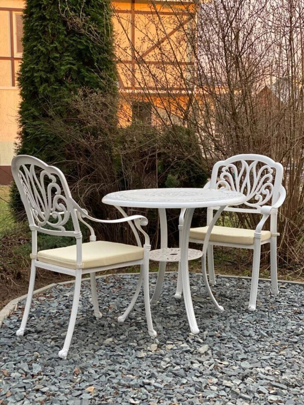 Белая мебель из литого алюминия Geneva 2, белый