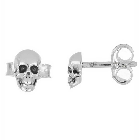 Серьги-пусеты Черепа