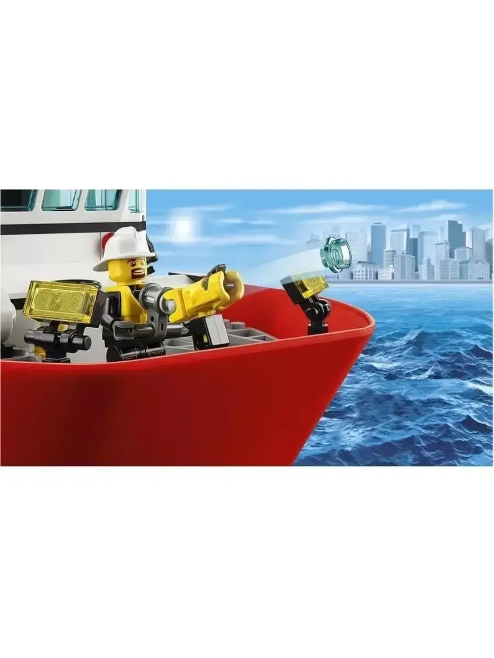 Конструктор Сити Пожарный катер 461 деталь 40019