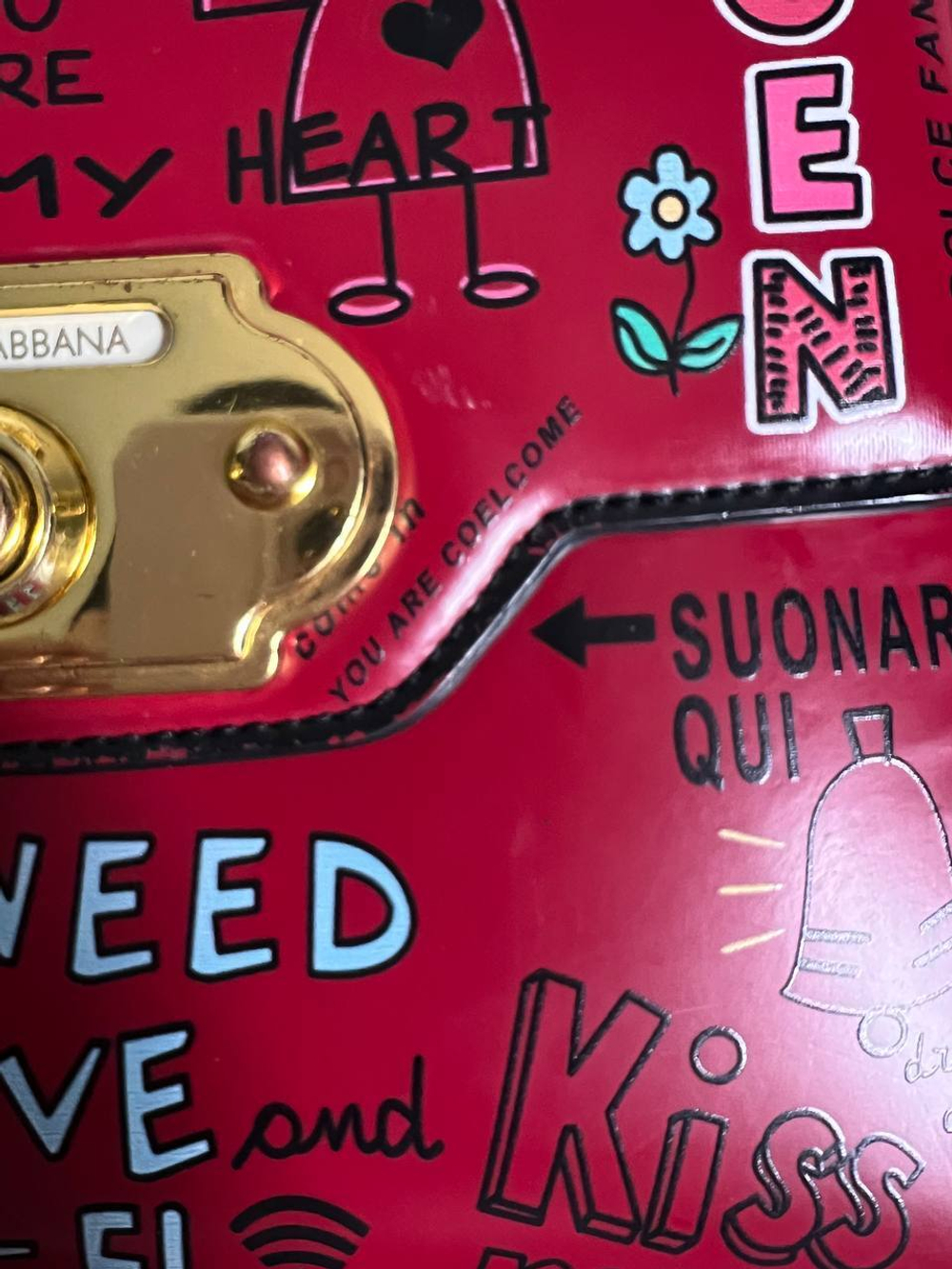 Сумка Dolce Gabbana Welcome Graffiti Large Satchel Bag