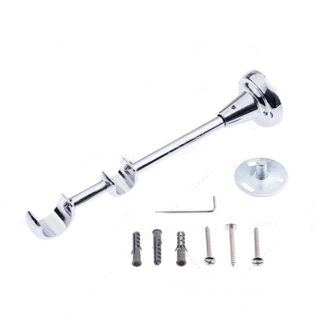 Кронштейн открытый d25/16 мм двухрядный, цвет хром