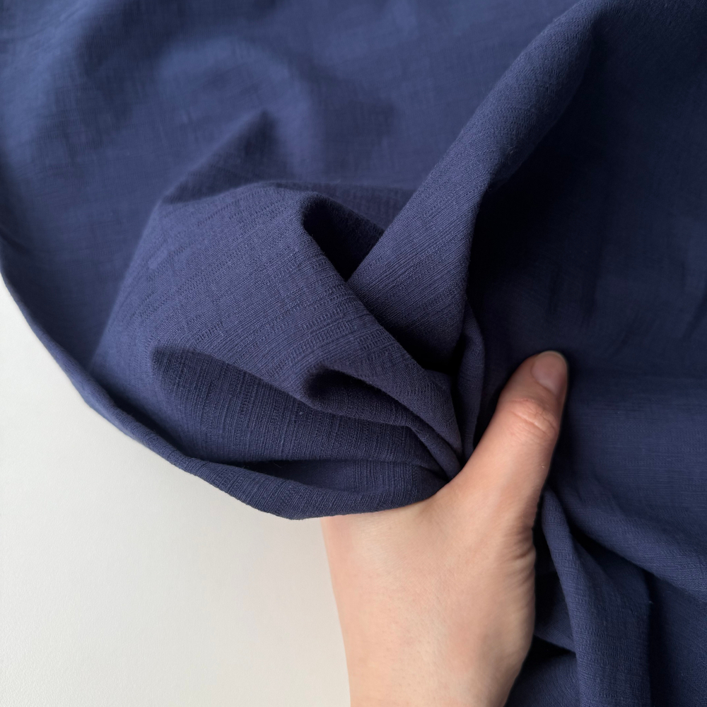 Фактурный хлопок «Рельеф» Синий