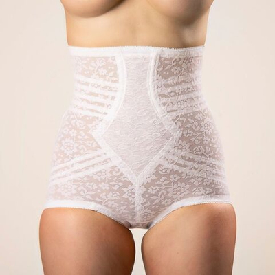 Корсетные трусы с завышенной талией (Размер: S) (Цвет: белый)
