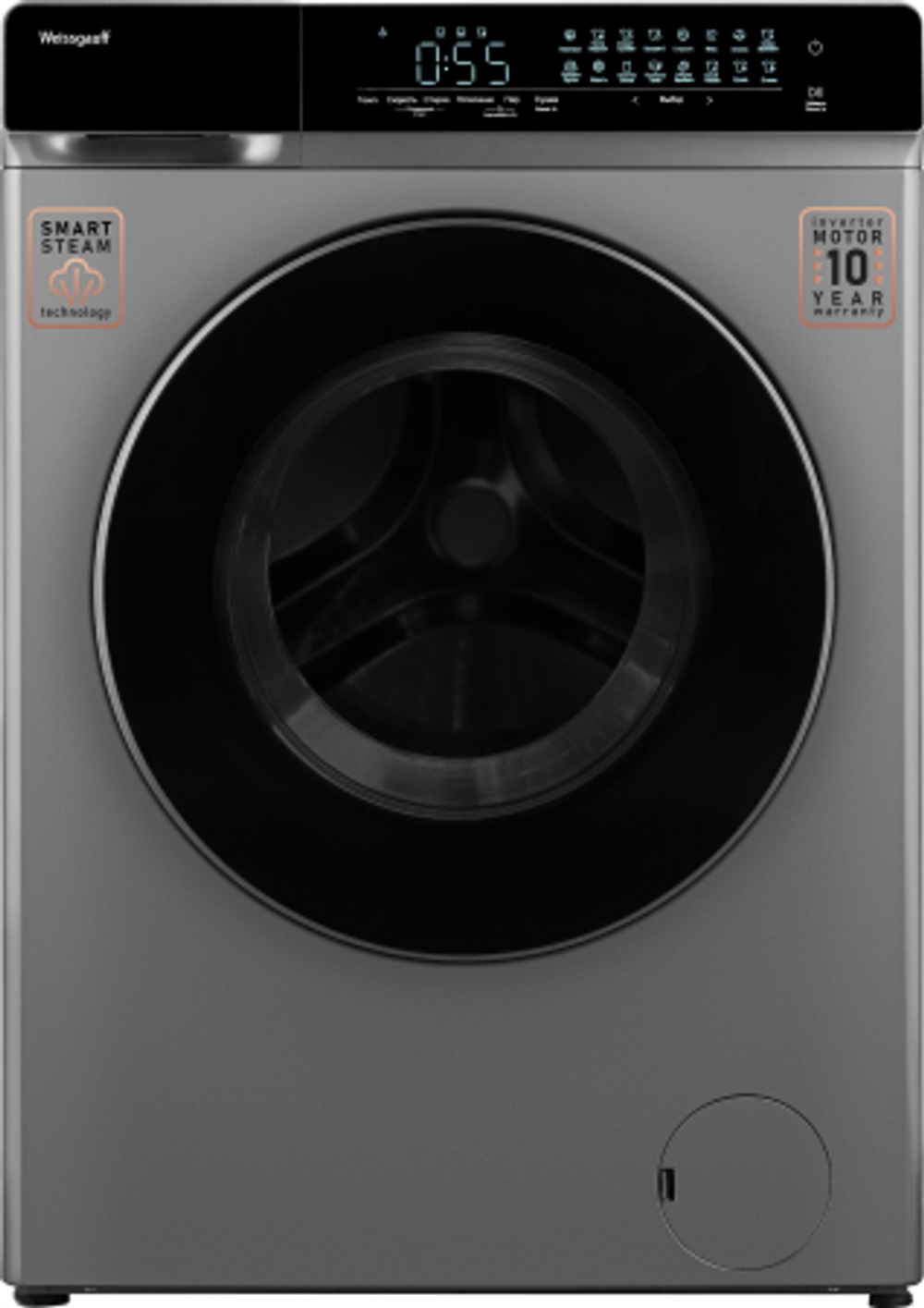 Стиральная машина WEISSGAUFF WMD 888 TOUCH INVERTER STEAM SILV