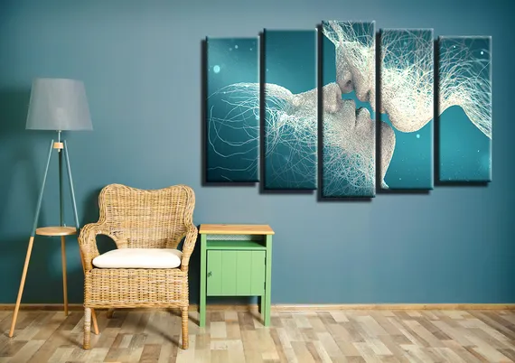 Модульная картина "Влюбленные"