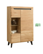 Буфет из массива дуба с черными вставками Альтена