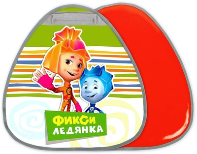 Ледянка мягкая грушевидная 525*500мм "Фиксики на зеленом"