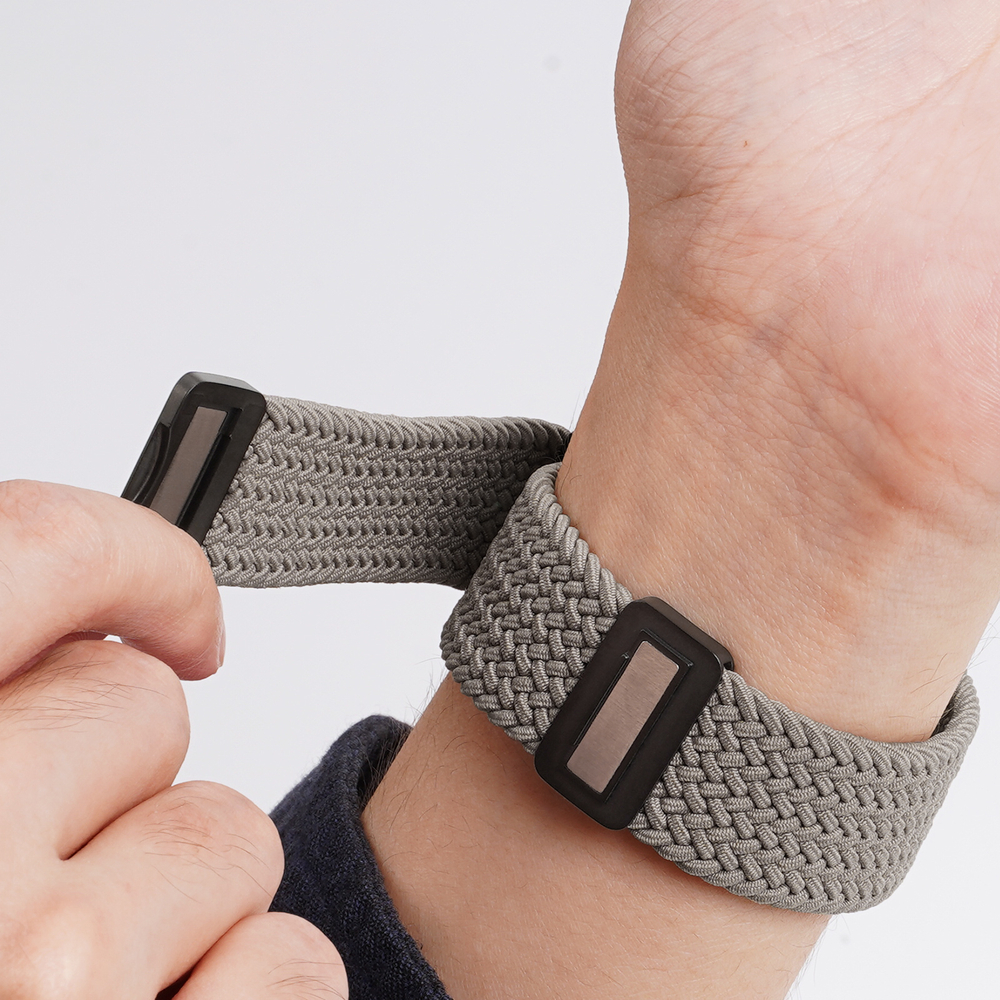 Эластичный ремешок темно-серого цвета (Clay) для смарт часов Apple Watch размером 42, 44, 45, 46, 49MM, серия Mixture Ultra Series от Dux Ducis