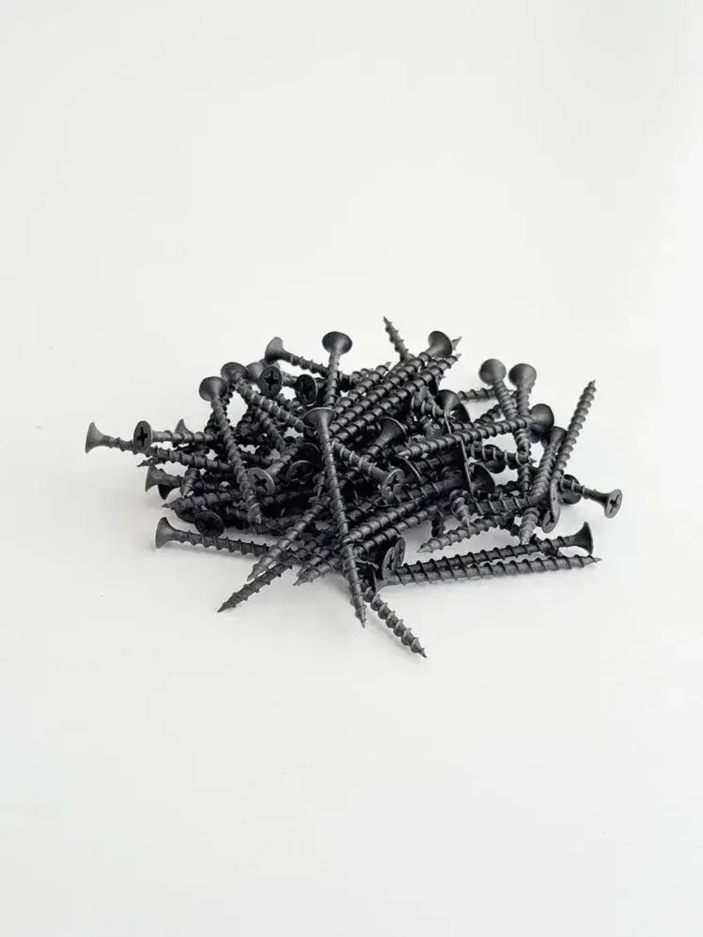 Саморезы черные 3,5х51 мм шурупы по дереву, гипсокартону 100шт