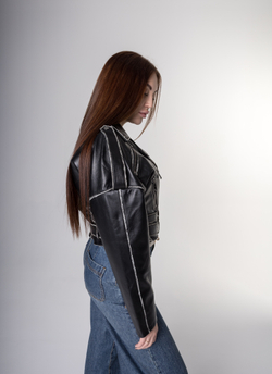 Косуха из натуральной кожи