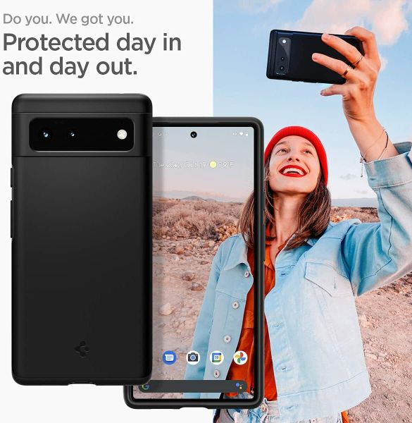 Чехол Spigen Thin Fit для Google Pixel 6 (2021) - Black