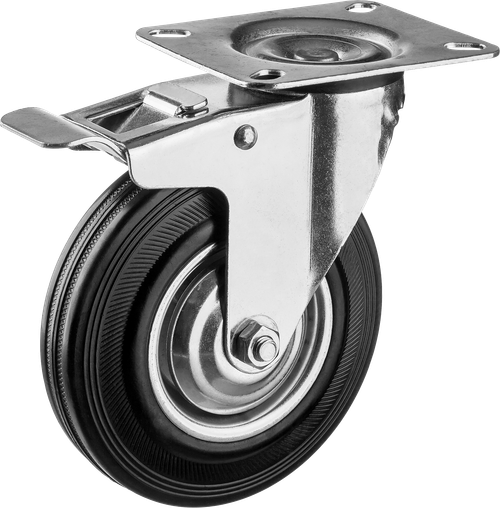 30936-125-B Колесо поворотное c тормозом