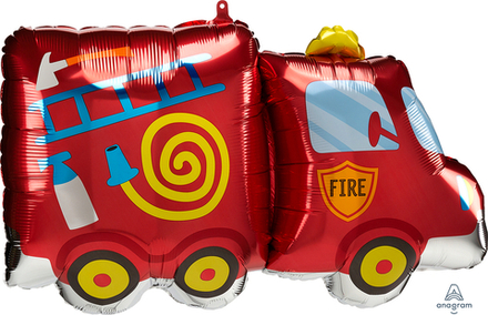 Фигурный шар "Пожарная машина" 76 см