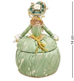 Народные промыслы RK-732/ 9 Кукла-шкатулка «Дама в вечернем платье»