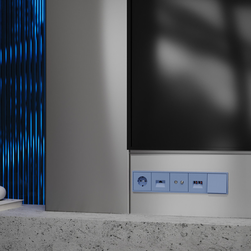 Вывод кабеля VOLTUM S70, (деним)