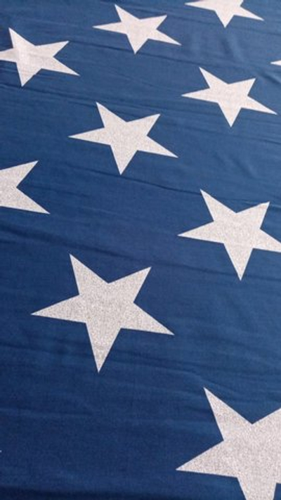 Футер (принт). Звёзды на синем