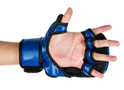 UFC Перчатки MMA для спарринга 8 унций синие S/M