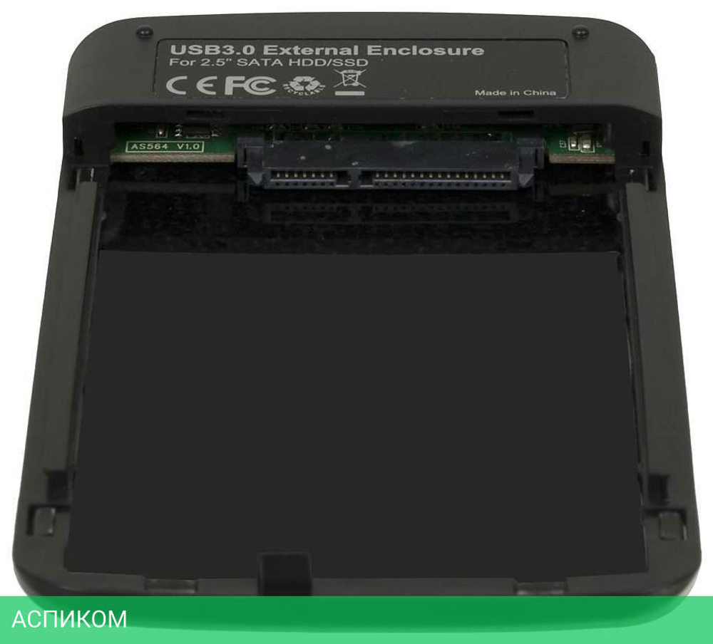Бокс для накопителя AgeStar 3UB2A12 черный
