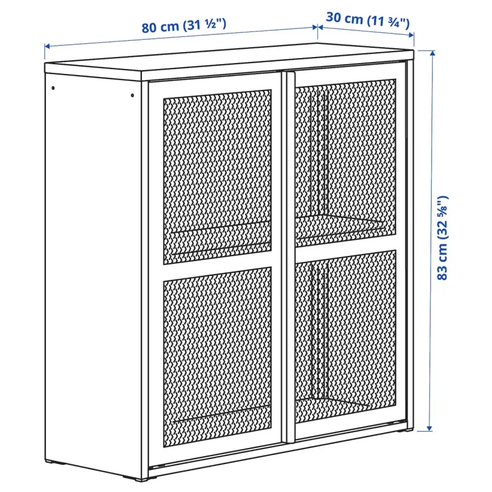 Шкаф - IKEA IVAR/ИВАР ИКЕА, 83х30х80 см, черный