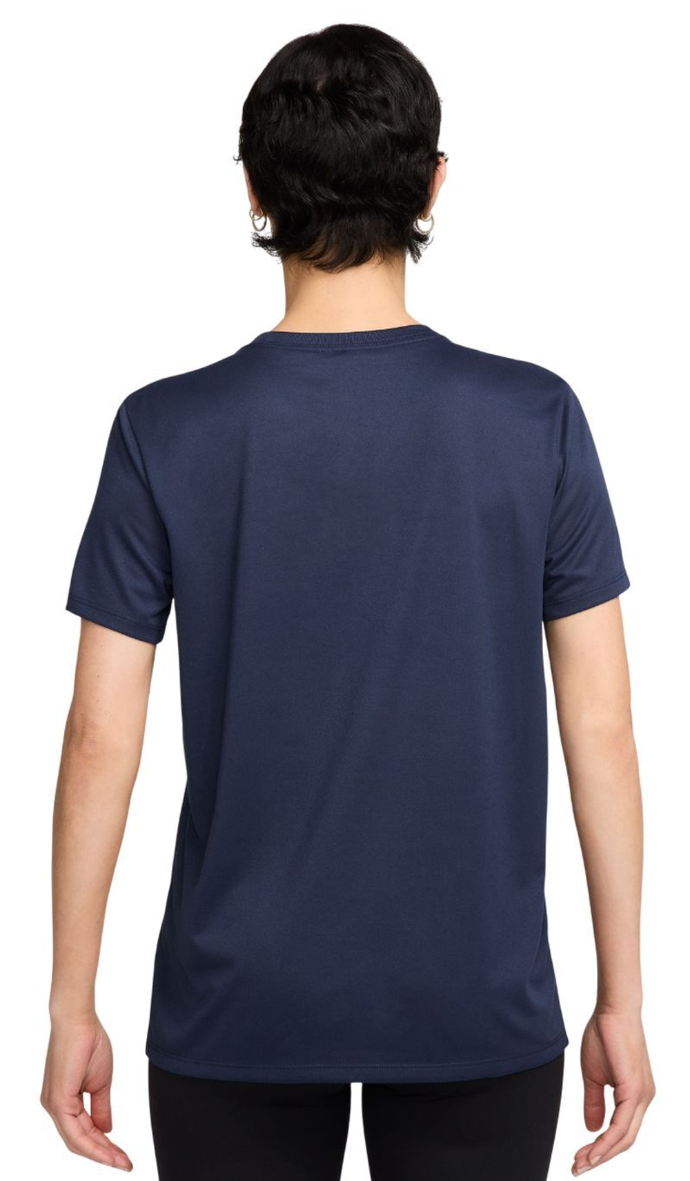 Женская теннисная футболка Nike Dri-Fit - midnight navy/white