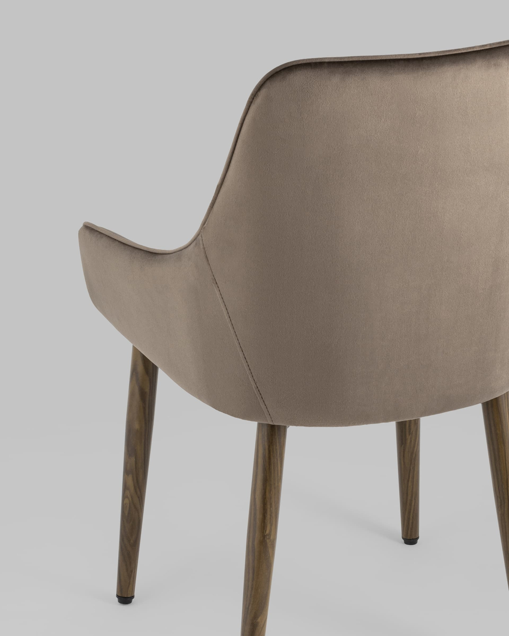 Стул Диана велюр коричневый