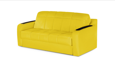 Диван Тифани Vivaldi 15 216*115*95 см, Желтый Велюр Аккордеон Фиеста