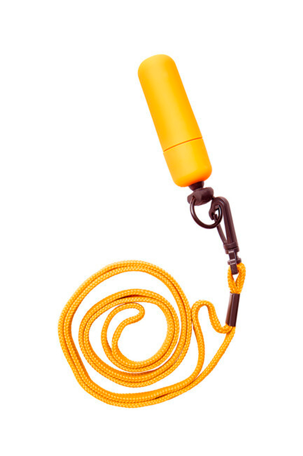 Мини-вибратор зеленый на шнурке Funny Five (5,5 см , оранжевый) (Цвет: оранжевый)