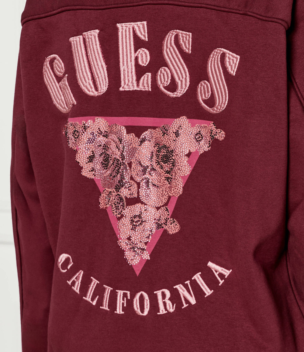 Худи ROSES GUESS - бордовый(W4BQ05 KBY51)
