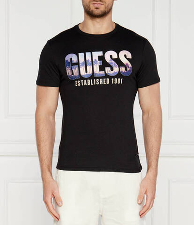 Футболка CITY OF PALMS GUESS - черный(M4YI83 K9RM1)