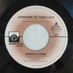 Rosetta Stone - Sunshine Of Your Love (Япония 1977г.) 7", 45 RPM, Single