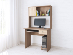 Стол компьютерный Грета-4, ясень шимо