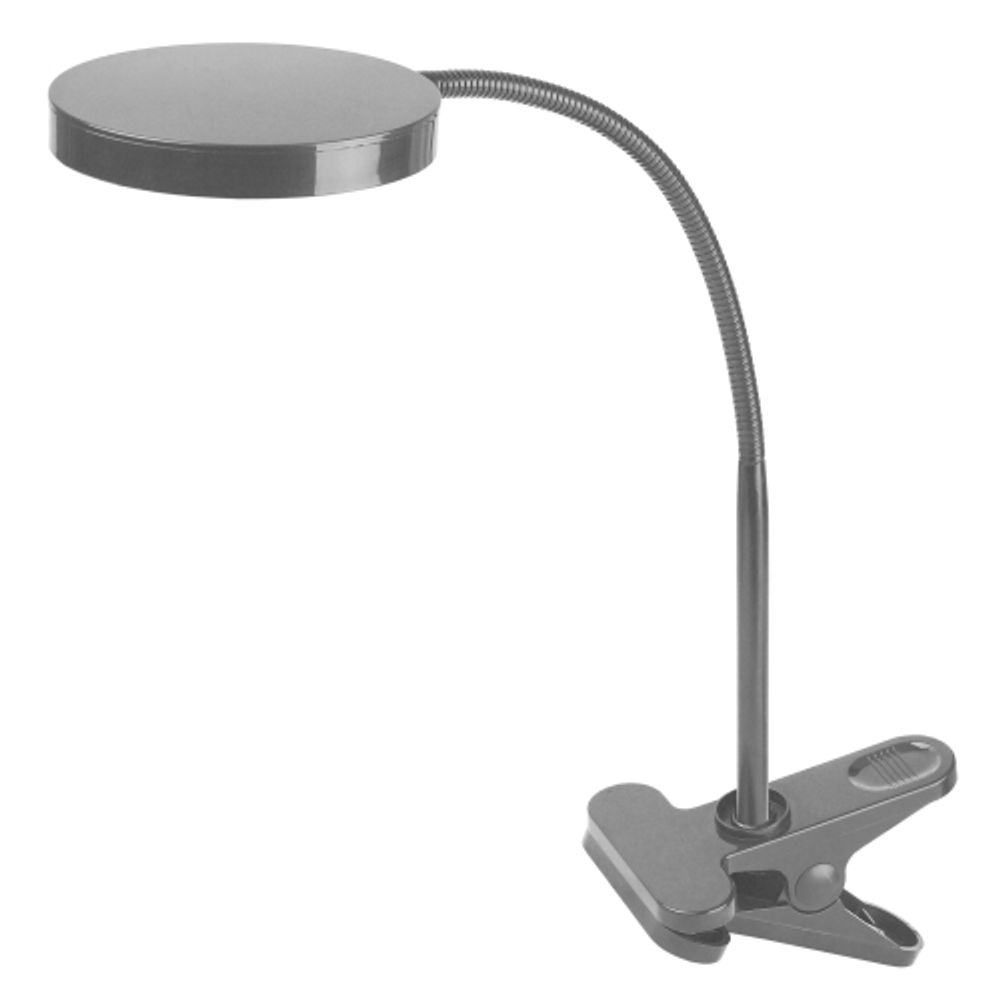 Настольный светильник ЭРА NLED-435-4W-S светодиодный на прищепке серебро