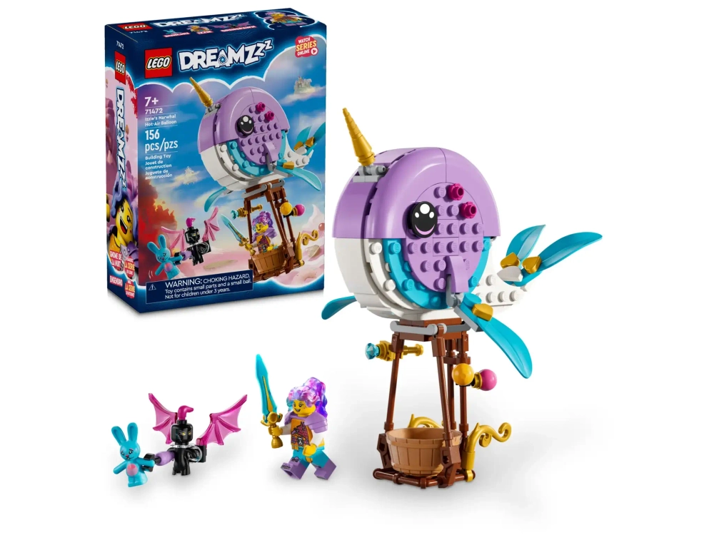 Конструктор LEGO DREAMZzz 71472 Воздушный шар Иззи "Нарвал"