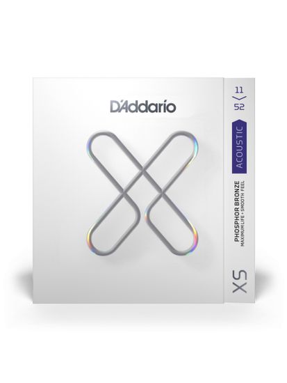 Струны для акустической гитары 11-52 D'Addario XS XSAPB1152