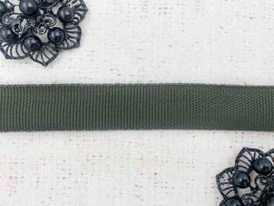 Лента окантовочная (стропа) 7,5 гр/м, ш. 22 мм, хаки