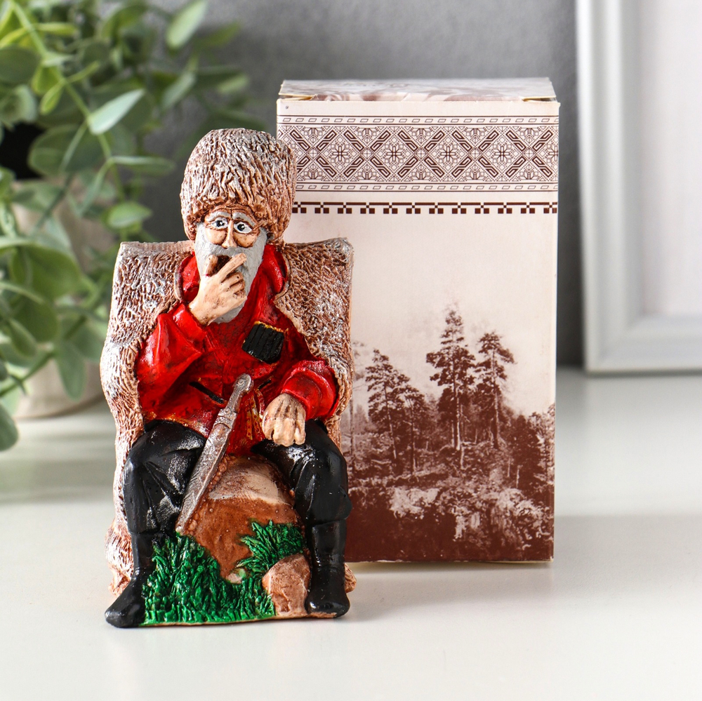 Фигурка декоративная «Дух гор», гипсовая, 12.3×7×6.5 см, красная 10911188