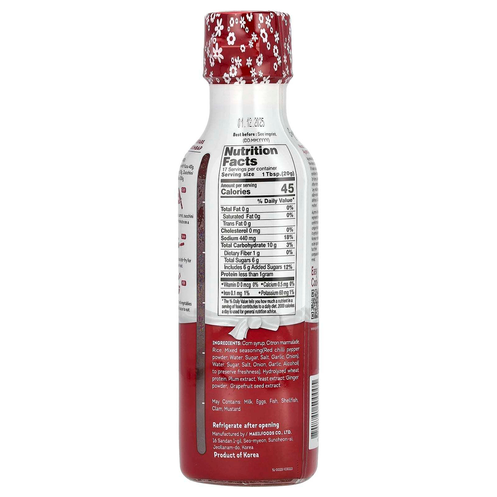 Jayone, Ajumma Republic, корейский острый соус с юдзу, 335 г (11,82 унции)