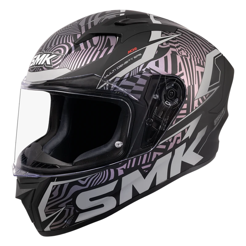 Шлем SMK STELLAR FURY, цвет черный/серый, матовый (L)