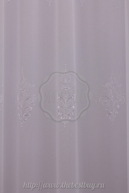 Тюль  с вышивкой: Амели (S216-1) - (300х280)х2 см. - белый