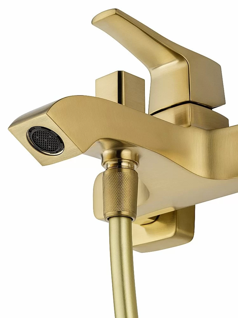 Смеситель для ванны с душем WONZON & WOGHAND FLEX WW-88037072-BG брашированное золото