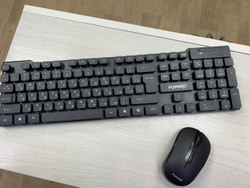 Комплект клавиатура и мышь беспроводные FUMIKO OFFICE MASTER черный