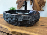 Раковина из андезита Erozy Black EA-65643 50х40х15 из натурального камня