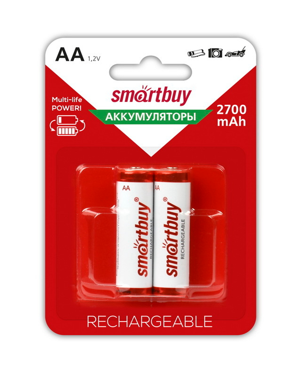 Аккумулятор Smartbuy R06 2700 mAh BL/2