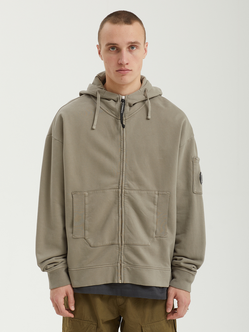 Мужская Толстовка In Brushed Emerized Diagonal Fleece