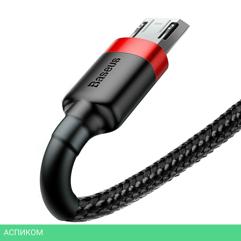 Кабель Baseus Cafule 1m Red/Black (CAMKLF-B91)
