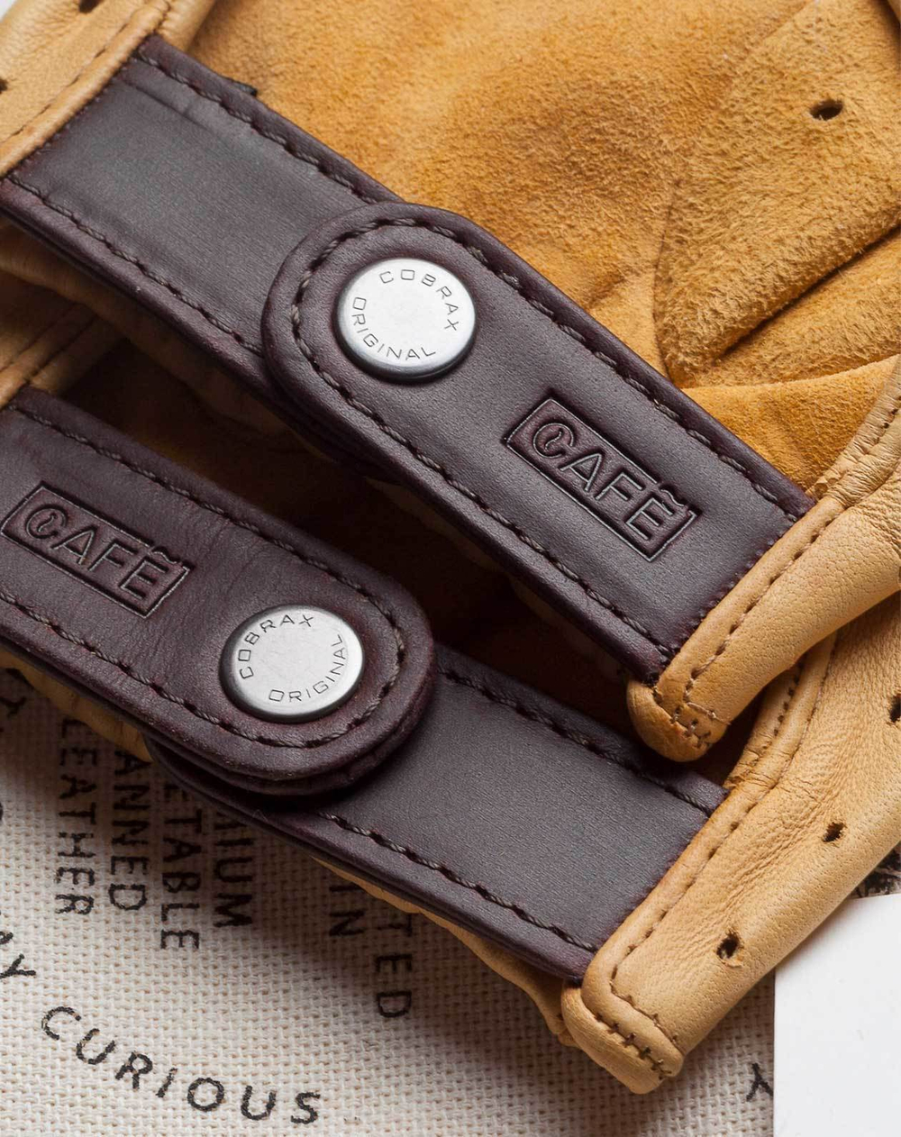 Водительские перчатки Cafe Leather Triton Driving Fingerless Gloves