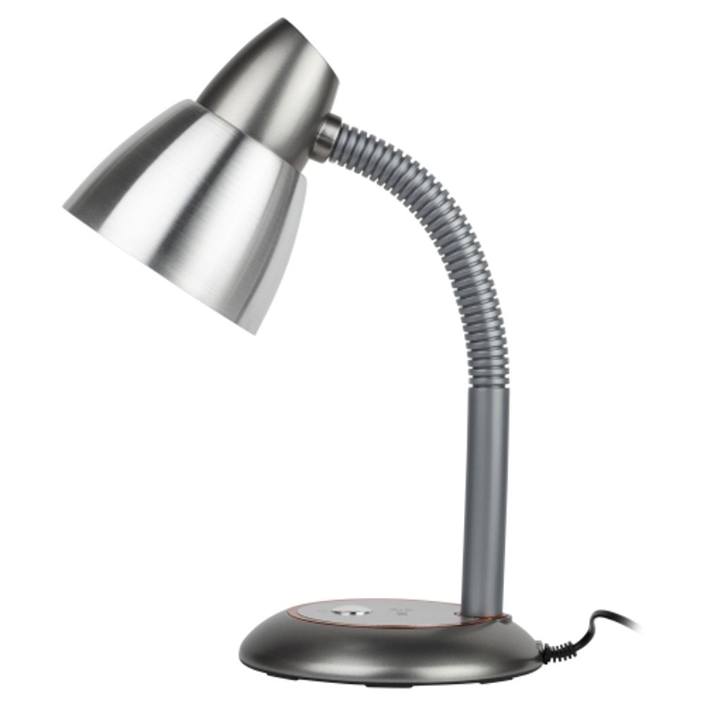 Настольный светильник ЭРА N-115-E27-40W-GY серый | Настольные светильники под лампу